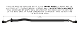 Rock Jock RJ-442101-103 Currectlync Tie Rod for Jeep Wrangler JL & Gladiator JT Sport/Sahara with High Steer 2018+