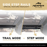 Reaper Off Road JSR04 Immortal Side Step Bars for Jeep Wrangler JL 2 Door 2018+