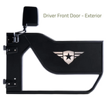 Combat Off Road 15-1046 Mission Front Tube Doors for Jeep Wrangler JK 2007-2018