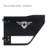 Combat Off Road 15-1049 Mission Rear Tube Doors for Jeep Wrangler JK 4 Door 2007-2018