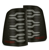 AlphaRex 640040 LUXX-Series LED Tail Lights Black for Ram 2019-2024