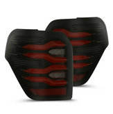 AlphaRex 690050 LUXX-Series LED Tail Lights Black/Red for Toyota 4Runner 2010-2024