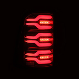 AlphaRex 640050 LUXX-Series LED Tail Lights in Black/Red for Ram 1500 2019-2024