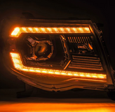 AlphaRex 880738 PRO-Series Halogen Projector Headlights in Black for Toyota Tacoma 2005-2011