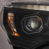 AlphaRex 880850 MK II PRO-Series Halogen Projector Headlights in Alpha Black for Toyota 4Runner 2014-2020
