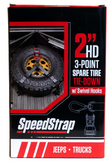 SpeedStrap 26550 2" HD 3-Point Spare Tire Tie-Down with Swivel Hooks