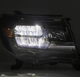 AlphaRex 880734 LUXX-Series LED Crystal Headlights in Chrome for Toyota Tacoma 2005-2011
