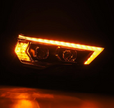 AlphaRex 880814 MK II PRO-Series Halogen Projector Headlights in Black for Toyota 4Runner 2014-2020