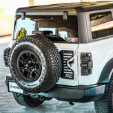 AlphaRex 659020 NOVA-Series Prismatic LED Tail Lights in Alpha Black for Ford Bronco 2021+