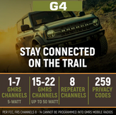 Rugged Radios JP1-GMR25 Two-Way GMRS Mobile Radio Kit for Jeep Wrangler JL & Gladiator JT 2018+