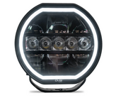 DV8 Offroad BE7RW108W-H 7" Halo Elite Round Light with Accent Halo