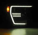 AlphaRex 880294 PRO-Series Halogen Projector Headlights in Alpha Black for Ford F150 2021-2023