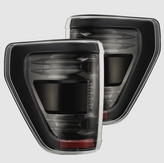 AlphaRex 653060 LUXX-Series LED Tail Lights in Alpha Black for Ford F150 2021-2023