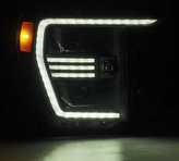 AlphaRex 880293 PRO-Series Halogen Projector Headlights in Black for Ford F150 2021-2023