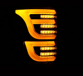 AlphaRex 652030 LUXX-Series LED Tail Lights in Alpha Black for Ford F150 2015-2020