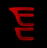 AlphaRex 652050 LUXX-Series LED Tail Lights in Black/Red for Ford F150 2015-2020