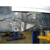 Installed Frame Side Rear Lower Control Arm Gusset Kit for JK