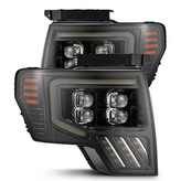 AlphaRex 880093 MK II NOVA-Series LED Projector Headlights in Alpha Black for Ford F150 2009-2014