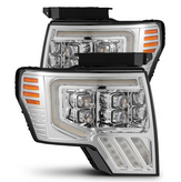 AlphaRex 880094 MK II NOVA-Series LED Projector Headlights in Chrome for Ford F150 2009-2014