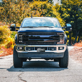 AlphaRex 880324 MK II NOVA-Series LED Projector Headlights in Alpha Black for Super Duty 2017-2019