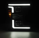 AlphaRex 880322 MK II LUXX-Series LED Projector Headlights in Alpha Black for Super Duty 2017-20019