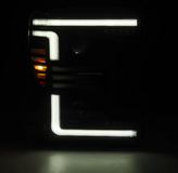 AlphaRex 880321 MK II PRO-Series Halogen Projector Headlights in Black for Super Duty 2017-2019