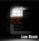 AlphaRex 880102 NOVA-Series LED Projector Headlights in Black for Super Duty 2017-2019