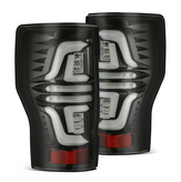 AlphaRex 657010 PRO-Series LED Tail Lights in Jet Black for Super Duty 2017-2019