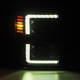 AlphaRex 880312 LUXX-Series LED Projector Headlights in Black for Ford Super Duty 2008-2010