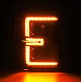 AlphaRex 880312 LUXX-Series LED Projector Headlights in Black for Ford Super Duty 2008-2010