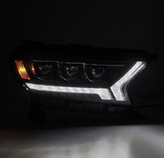 AlphaRex 880124 NOVA-Series LED Projector Headlights in Black for Ford Ranger 2019-2023