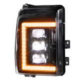 Morimoto LF505-A-ASM XB LED Headlights with Amber DRL for Ford Super Duty 2011-2016