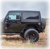 Turn Offroad HTJKSQ2-M2 Squareback 2-Piece Hard Top for Jeep Wrangler JK 2 Door 2007-2018