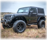 Turn Offroad HTJKSQ2-M2 Squareback 2-Piece Hard Top for Jeep Wrangler JK 2 Door 2007-2018