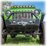 Turn Offroad JPFB-03 Front Bumper with Skid Plate & Recessed Winch Mount for Jeep Wrangler JK, JL & Gladiator JT 2007+