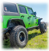 Turn Offroad JKST-01 Frame Mount Rock Slider Steps for Jeep Wrangler JK 4 Door 2007-2018