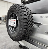 JW Offroad Tire Carrier 3.5" Bundle 1 Center License Plate Mount for Lexus GX470 2003-2009