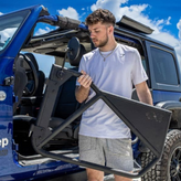 EZ 4x4 1918 0072 Phantom Aluminum Full Tube Doors for Jeep Wrangler JL 2 Door 2018+