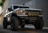 DV8 Offroad BE7RW108W-H-QTY4 7" Halo Elite Round Light with Accent Halo 4 Pack