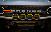DV8 Offroad BE7RW108W-H-QTY4 7" Halo Elite Round Light with Accent Halo 4 Pack