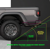 Motobilt MB1262 Tomahawk High Clearance Rear Bumper for Jeep Gladiator JT 2020+
