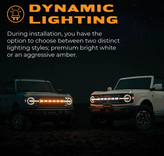 Putco 92851 Luminix LED Grille Emblem for Ford Bronco without Front Camera 2021+