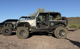 RPM Steering RPM-3099 8" Stretch Aluminum Rear Corner Armor for Jeep Wrangler JK 2 Door 2007-2018