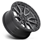 Fuel D680 Rebel Wheel 20x9 in Gunmetal with Black Ring