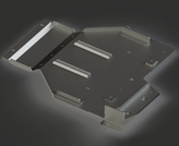 C4 Fabrication 1224-50500 Rear Skid Plates for Toyota Tacoma 2024+