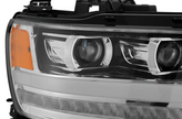 Alpharex 880544 LUXX-Series LED Projector Headlights Chrome Ram 1500 2019-2024