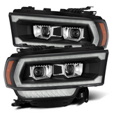 AlphaRex 880550 19-24 Ram 2500/3500/4500/5500 LUXX-Series LED Projector Headlights Black