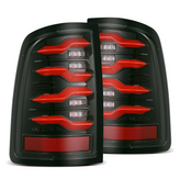 Alpharex 640002 / 640092 19-24 Ram 2500/3500 LUXX-Series LED Tail Lights Black Red