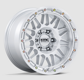 KMC Wheels KM555 Attack Wheel 17x8.5 Gloss Silver with Machined Face