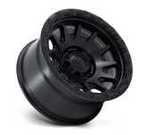 Fuel FC884MB Fortress Wheel 17x9 in Matte Black with Gloss Black Lip